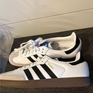 Adidas Samba White and Black Sneakers